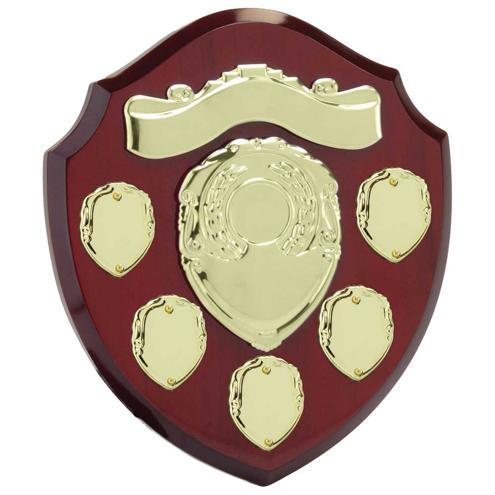 Mountbatten Annual Shield Rosewood & Gold 5yr