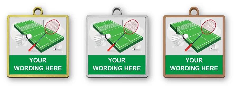 MMBD2 - Fully Metal Badminton Medals