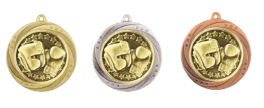 MM25038 - Engravable Metal Medals - Boxing Medals