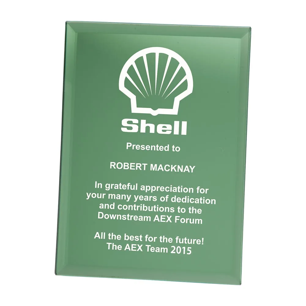 Mirage Emerald Green Mirrored Plaque