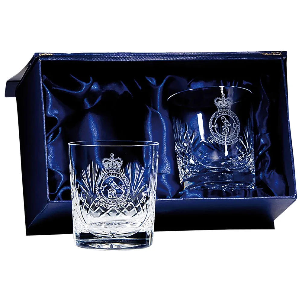 Lindisfarne Classic Whisky Tumblers and Presentation Box