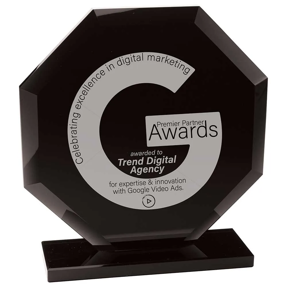 Octave Glass Award Jet Black B