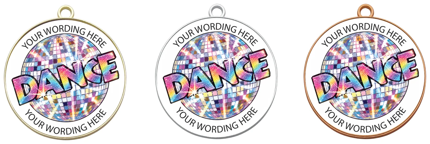 MMLS-DANCE1 / MM-DANCE1 - Fully Metal Medals - Dance Medals