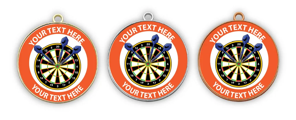 MMDARTS2 - Metal Medals - Darts Medals