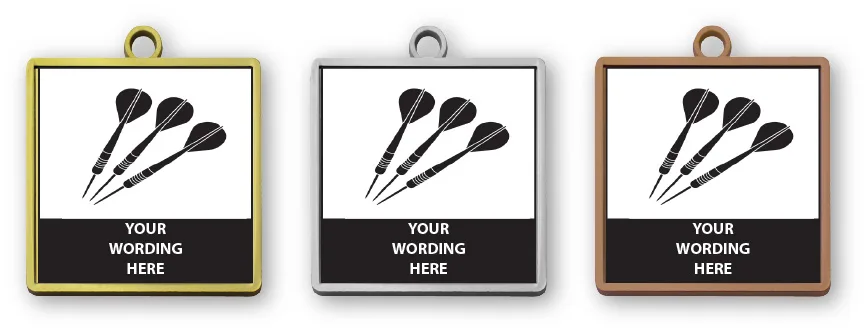 MMDARTS3 - Metal Medals - Darts Medals