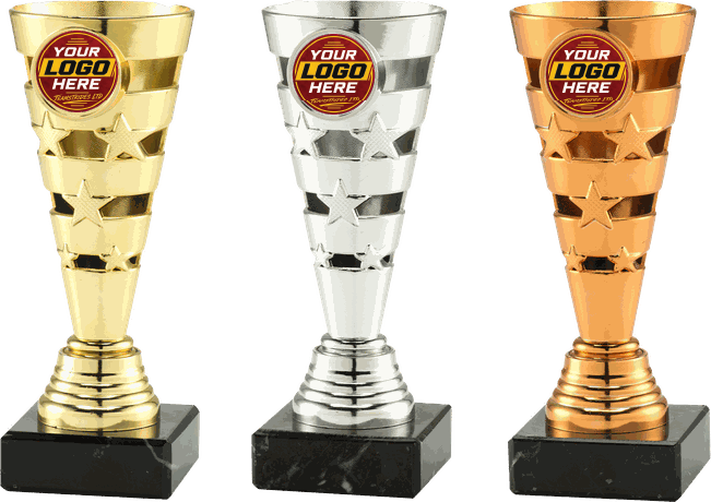 Economy Trophy SET.346 - gold, silver and bronze