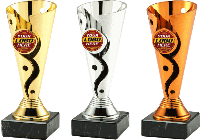 Economy Trophy SET.347 - gold, silver and bronze