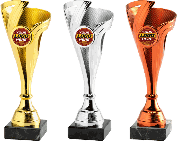Economy Trophy SET.353 - gold, silver and bronze