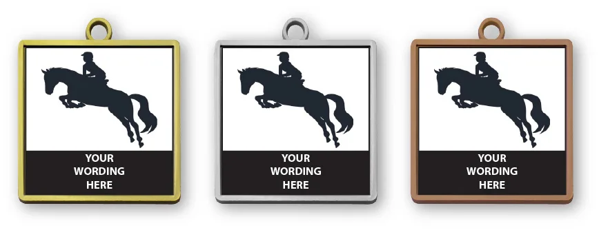 MMHORSE3 - Metal Medals - Equestrian Medals