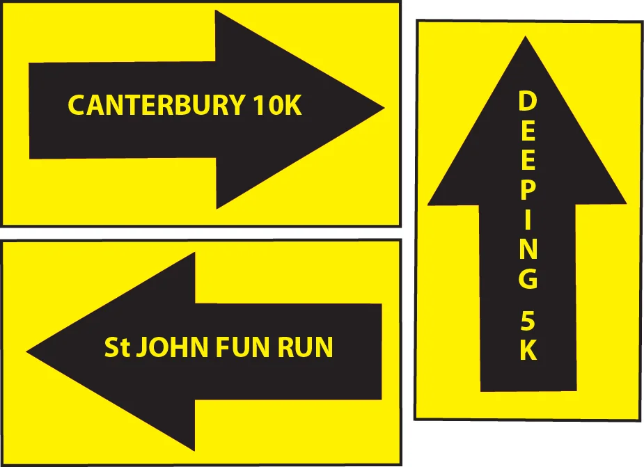 Large Route Arrows Personalised (Cb2)