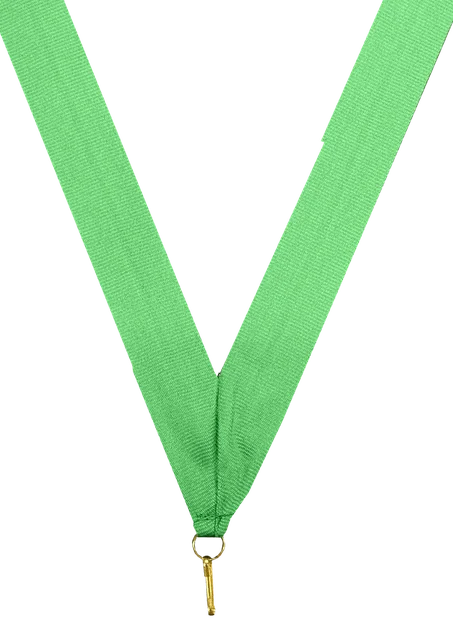 BR1 – Plain Ribbon, plain green woven ribbon