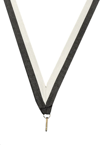BR2 – Striped Ribbon, black, white and black striped ribbon