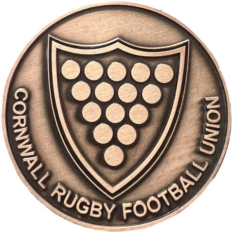 Coins, bronze Cornwall Rugby Football Union coin