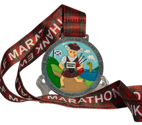 Fully enamel bespoke medal, view 1
