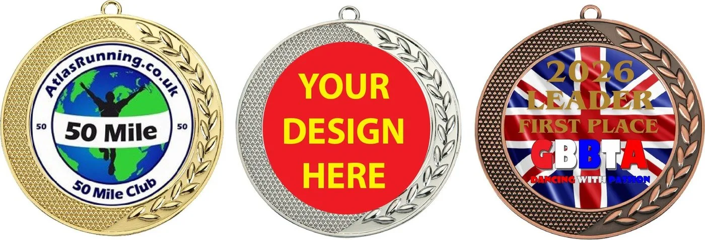 MM4b - Fully Metal Medals Printed to your Design