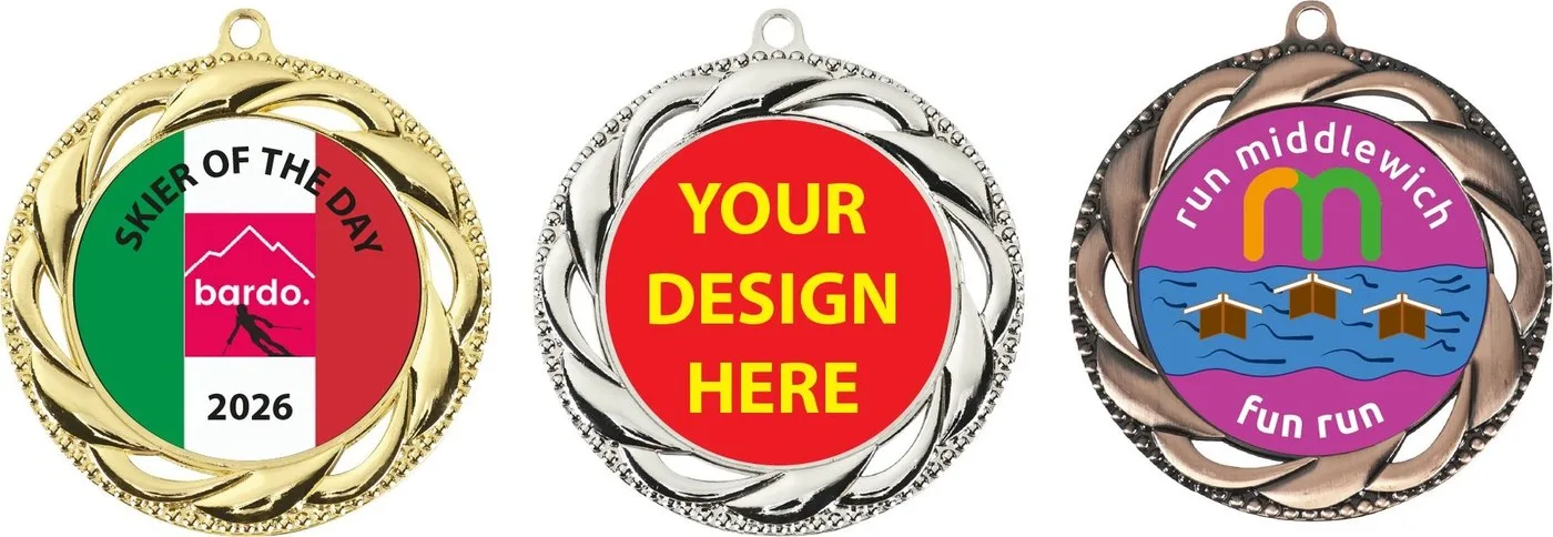 MM9 - Fully Metal Medals Printed to your Design