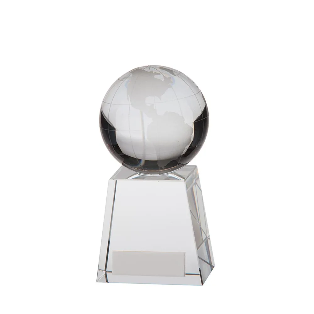 Voyager Globe Crystal Award CR16261B