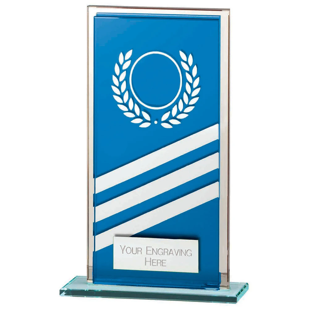 Talisman Multisport Mirror Glass Award Blue & Silver