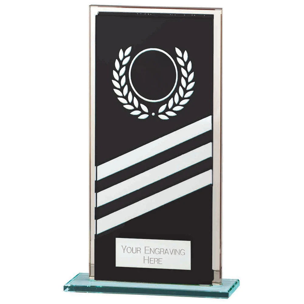 Talisman Multisport Mirror Glass Award Black & Silver CR22012B