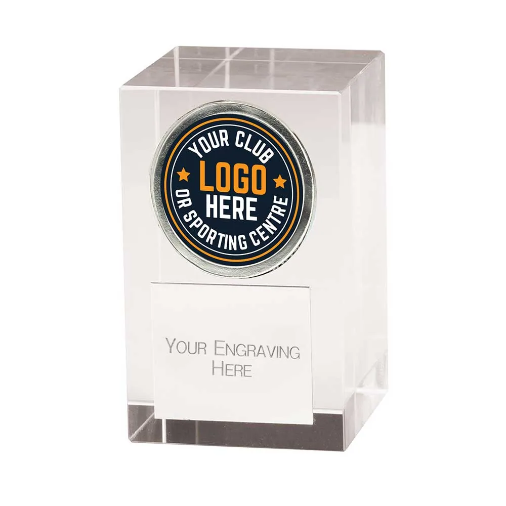 Mentor Multisport Block Crystal Award CR22550B