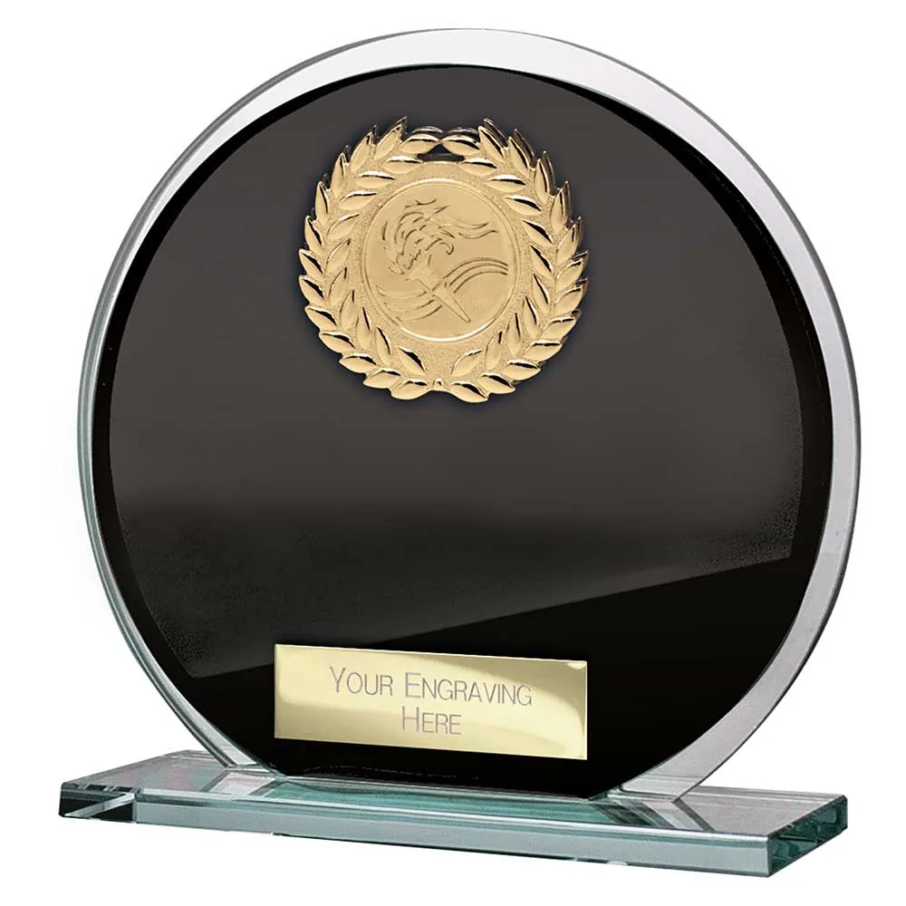 Seismic Multisport Circle Plaque Black & Silver CR26571B