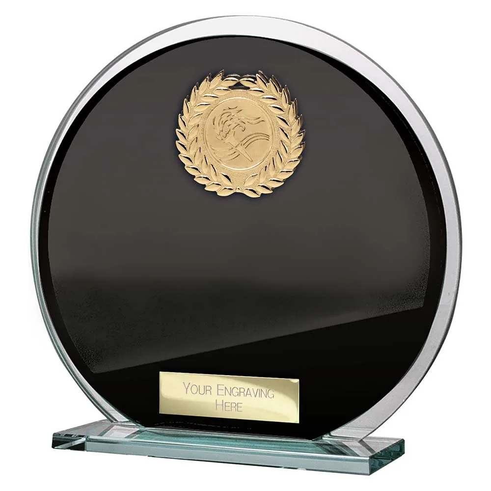 Seismic Multisport Circle Plaque Black & Silver CR26571C