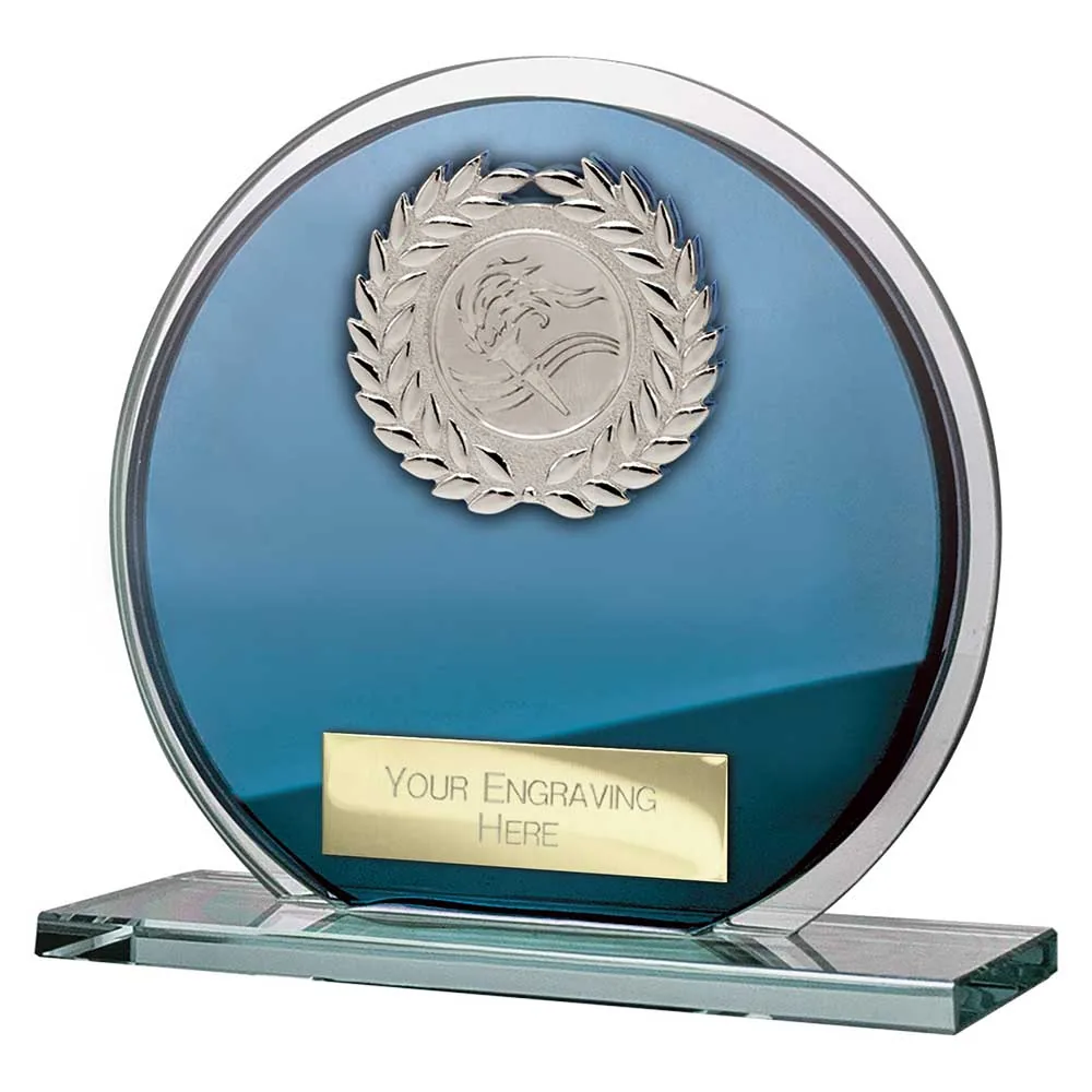 Seismic Multisport Circle Plaque Blue & Silver
