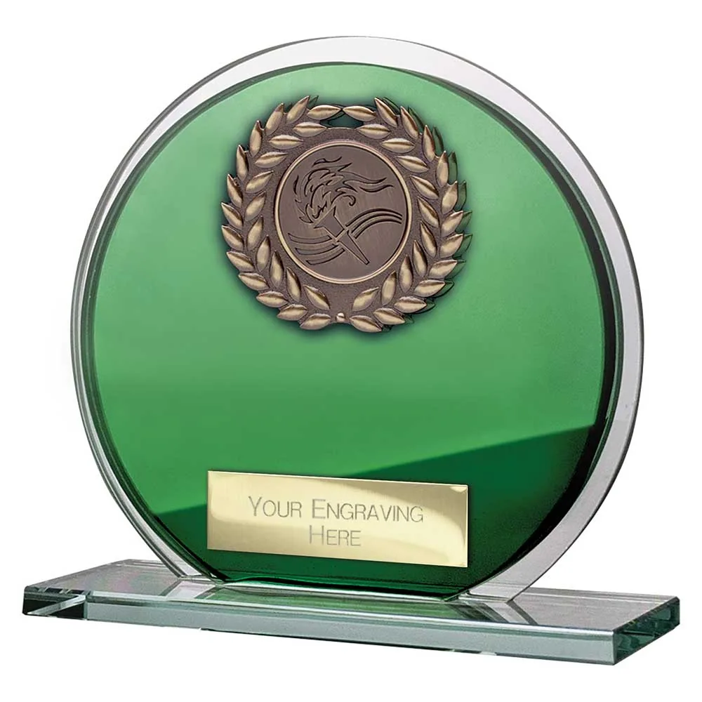 Seismic Multisport Circle Plaque Green & Silver
