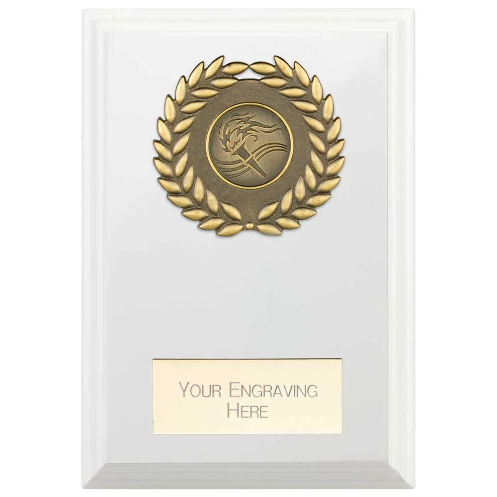 Reward Wreath Plaque Arctic White PL24576D