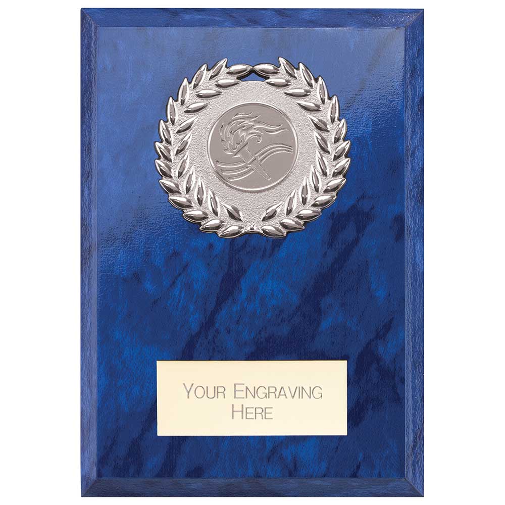 Reward Wreath Plaque Azure Blue PL24579D