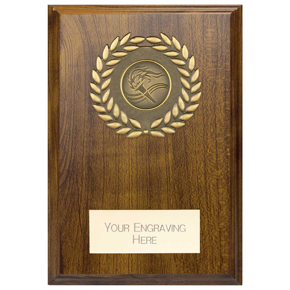 Reward Wreath Plaque Walnut PL24581D