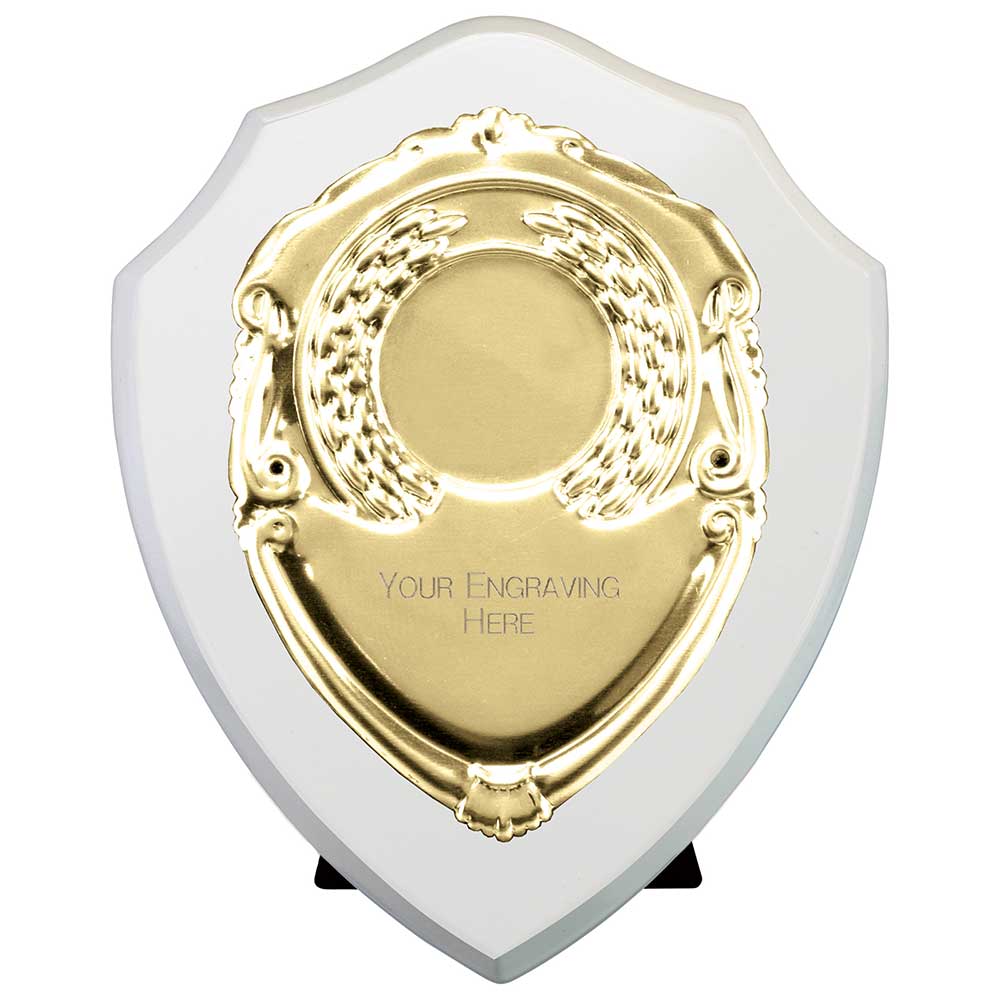 Reward Shield & Front Arctic White & Gold