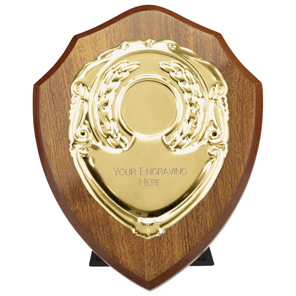 Reward Shield & Front Walnut & Gold PS24560B
