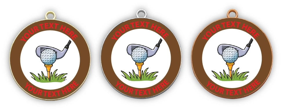 MMGOLF2 - Metal Medals - Golf Medals