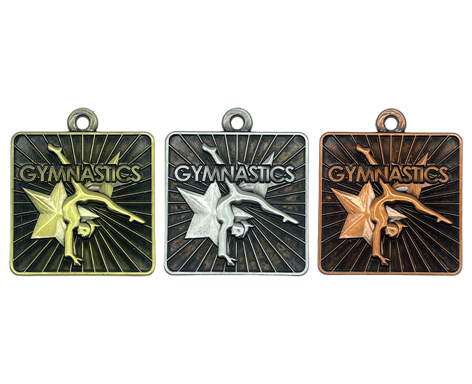 GYM102 - Engravable Metal Medals - Gymnastics Medals