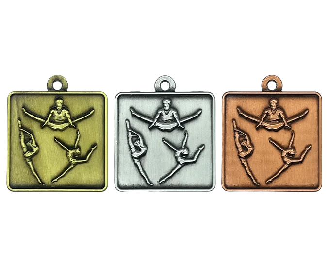 GYM103 - Engravable Metal Medals - Gymnastics Medals