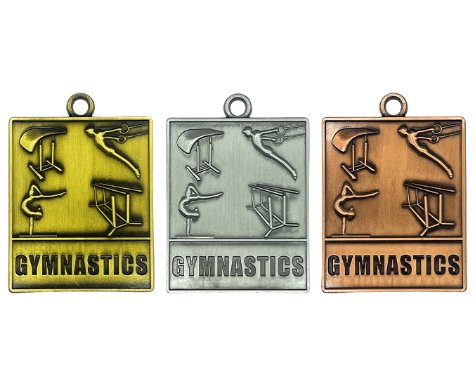 GYM104 - Engravable Metal Medals - Gymnastics Medals