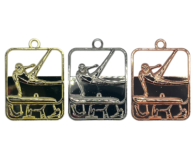 GYM112 - Engravable Metal Medals - Gymnastics Medals