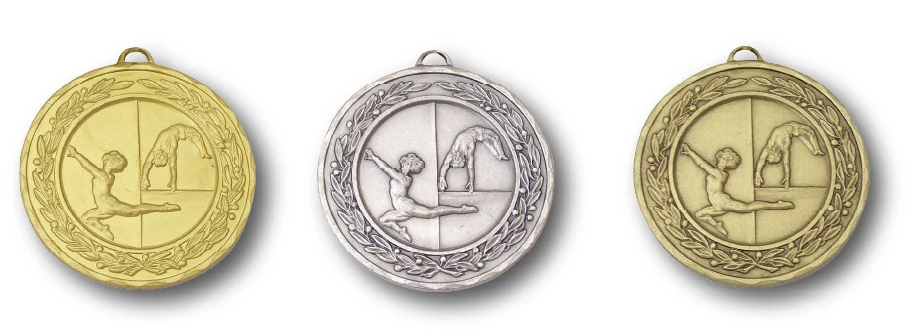 GYM14 - Engravable Metal Medals - Gymnastics Medals