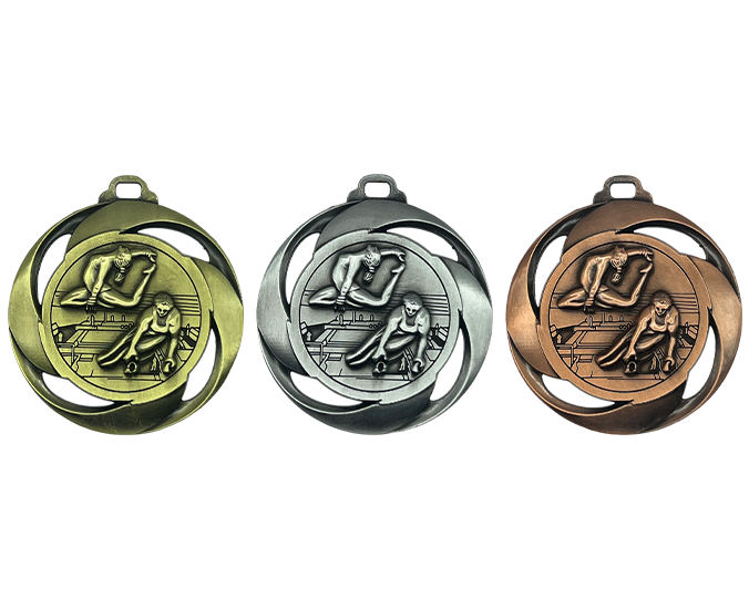 GYM41 - Engravable Metal Medals - Gymnastics Medals