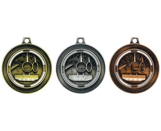 GYM50 - Engravable Metal Medals - Gymnastics Medals