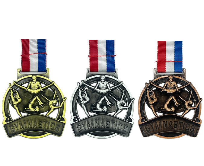 GYM78 - Engravable Metal Medals - Gymnastics Medals