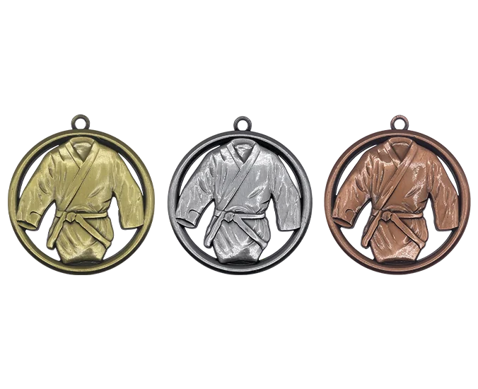 JM61 - Engravable Metal Medals - Judo Medals