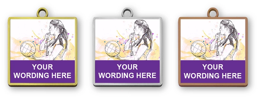 MMNET3 - Metal Medals - Netball Medals