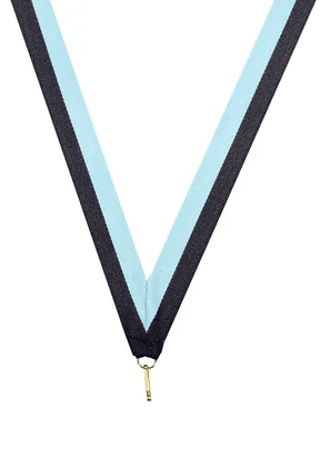 Sky and blue Striped Ribbon (PW38)