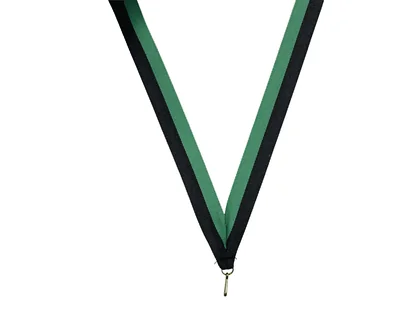 Green and Black Striped Ribbon (PW60)