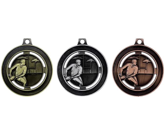 RG52 - Engravable Metal Medals - Rugby Medals