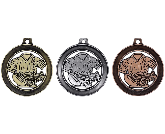 RG54 - Engravable Metal Medals - Rugby Medals
