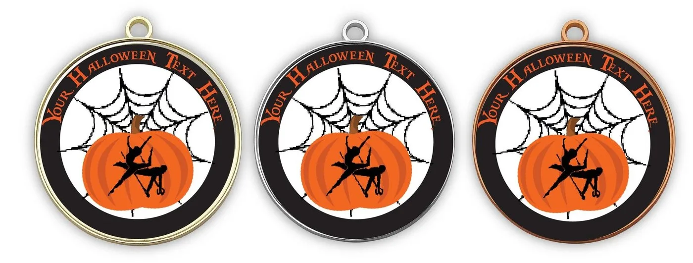 GYM H1 - Gymnastics Halloween Medals - Seasonal Gymnastics Medals