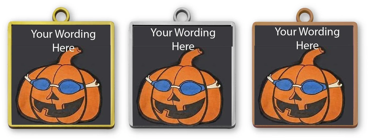 Swim H5 - Swimming Halloween Medals - Seasonal Swimming Medals